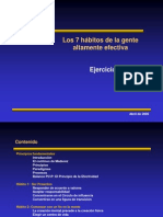 Ejercicios de Los 7 Habitos de La Gente Altamente Efectiva