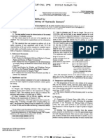 Standard Test Method For: Normal Consistency of Hydraulic Cement1