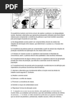 Os Quadrinhos Ilustram Uma Forma Comum de Explicar a Pobreza e as Desigualdades Sociais