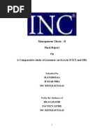 Download A COMPARATIVE STUDY OF CUSTOMER PROVIDED BY ICICI AND SBI by mjvidhyaa SN13131233 doc pdf