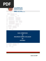 GUIA RECURSOS SOBRE AVALIAÇÃO NA INTERNET [IPAD - 2007]