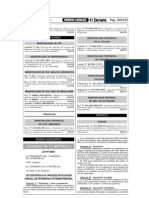 Ley Que Regula La Filiacion Judicial de Paternidad Extramatrimonial - Ley 28457 PDF