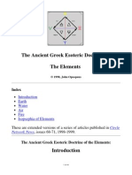 Greek Esoteric Doctrine of Elements