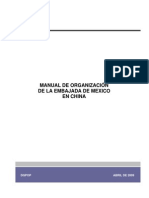 Manual de organización Embajada México China