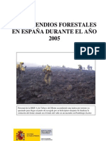 Incendio s Forest a Les 2005