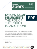 Syria's Salafi Insurgents: The Rise of The Syrian Islamic Front, by Aron Lund