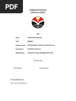 Cover Dan Lembar Pengesahan Proposal Penelitian & Skripsi