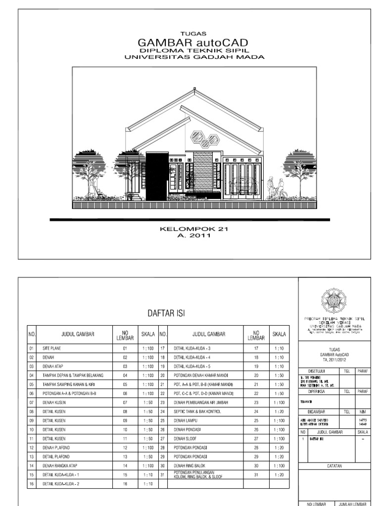 56 Model Desain Rumah Minimalis Cad Terbaru