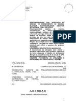 Responsabilidade civil. Fornecimento de energia elétrica