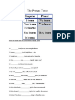 Singular Plural: The Present Tense