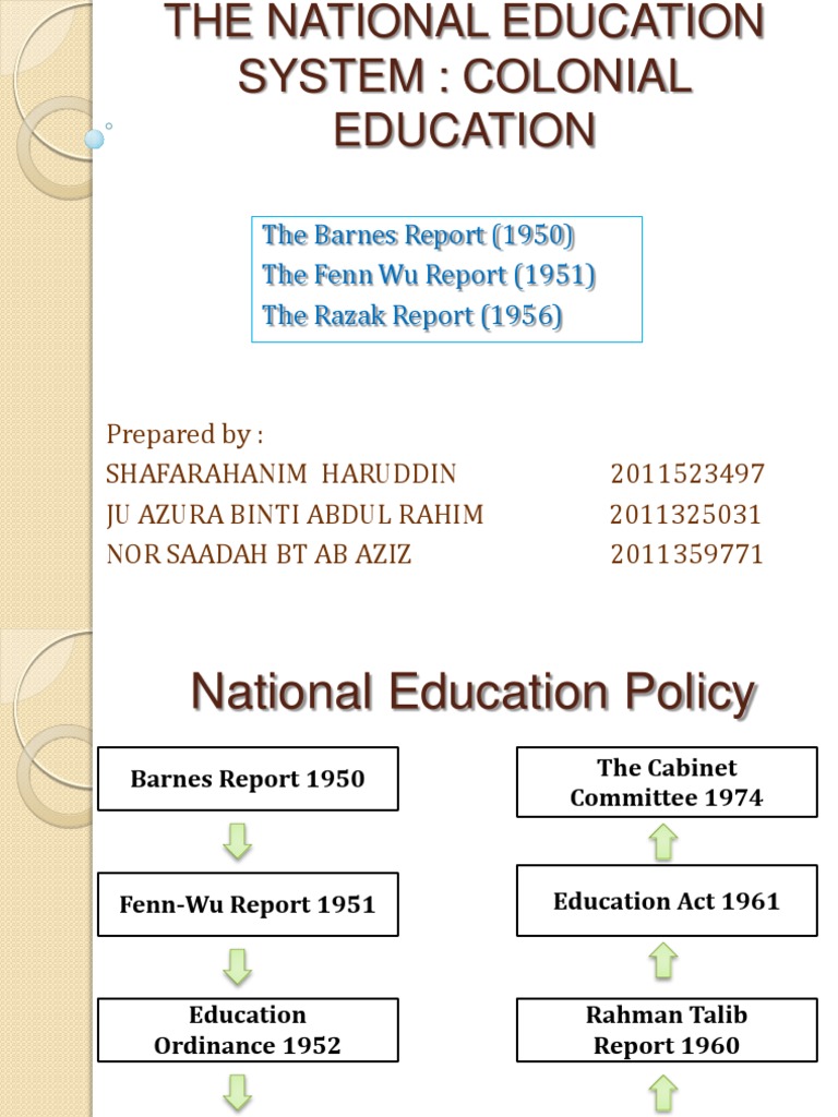 Laporan barnes dan laporan fenn-wu image