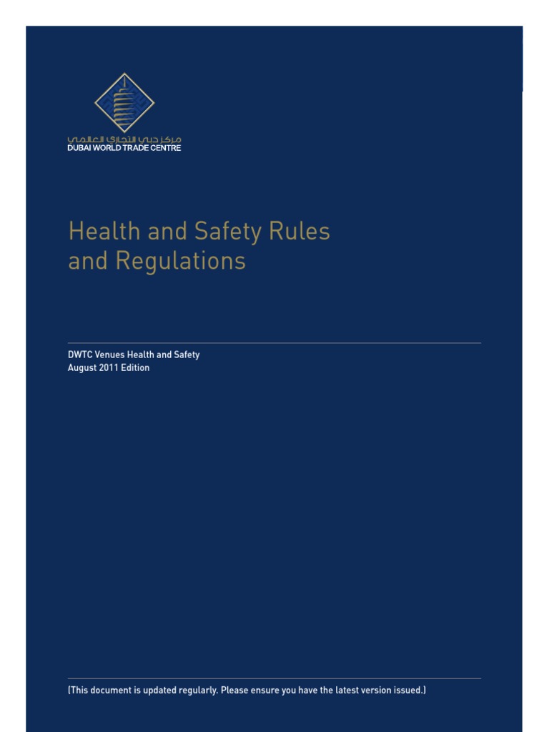 Health and Safety Rules and Regulations 2012 PDF PDF Safety United Arab Emirates