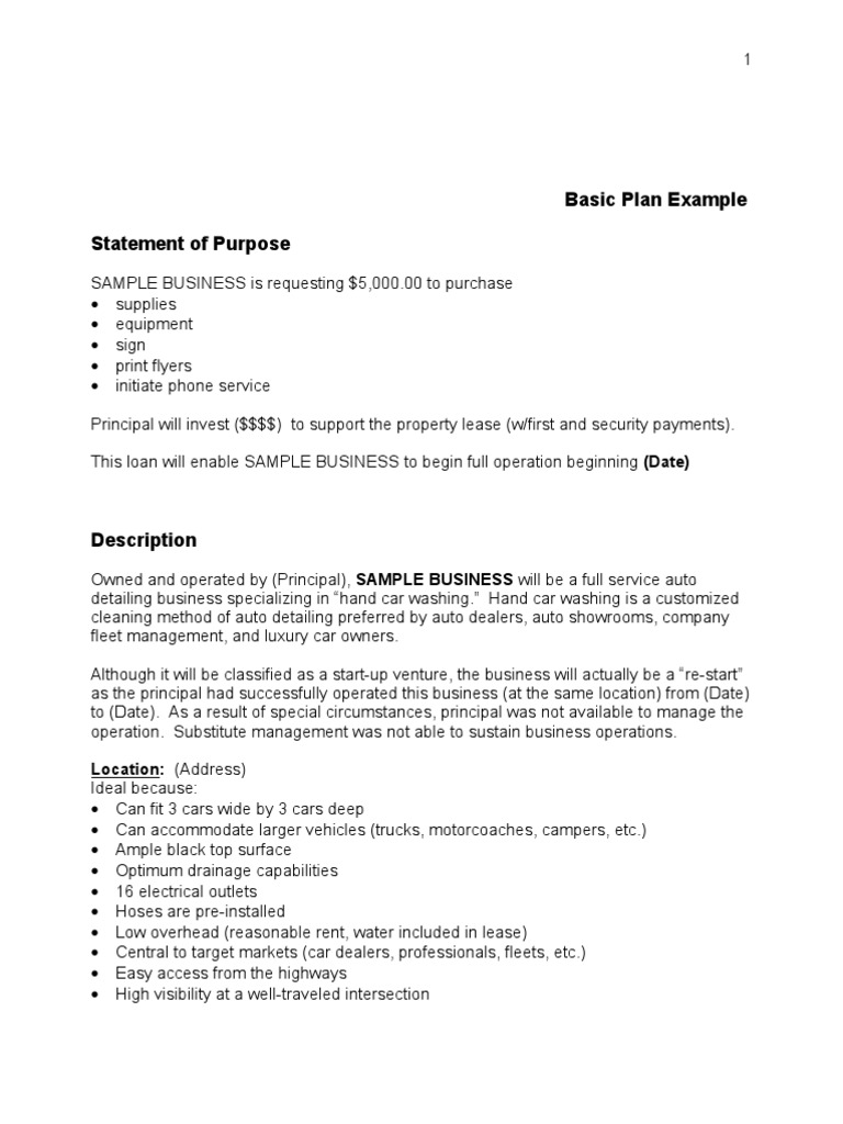 Business Plan Sample  PDF  Car  Pickup Truck