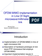 OFDM-MIMO Implementation in Line of Sight Microwave/millimeter Wave Link