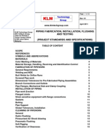 PROJECT STANDARDS AND SPECIFICATIONS Piping Frabrication and Commissioning Rev01 PDF