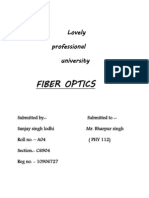 Fiber Optics: A Brief History and Applications