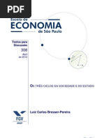 Os Três Ciclos da Sociedade e do Estado - Bresser Pereira
