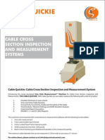 Cable Cross Section Inspection and Measurement System 