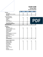 Income Statement Monthly