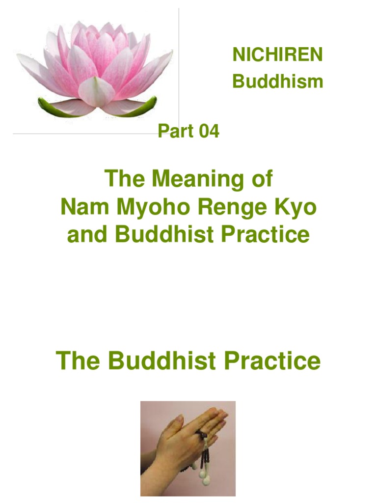 Nam Myoho Renge Kyo Traduzione In Italiano