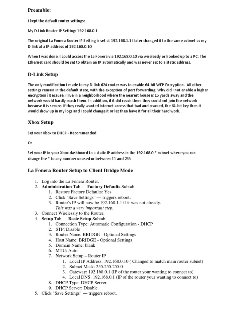 Router Setup for Tech Enthusiasts | PDF