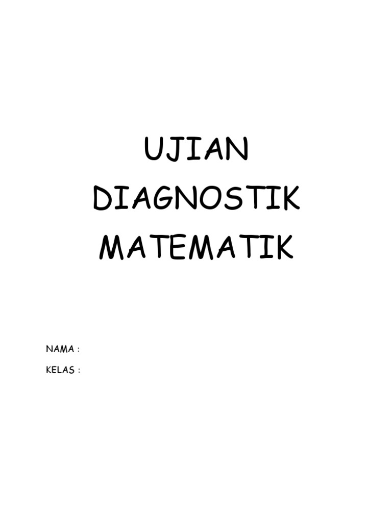 Ujian diagnostik matematik