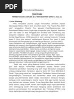 Contoh Proposal Pengajuan Beasiswa Berprestasi