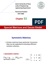 Special Matrices and Gauss-Siedel
