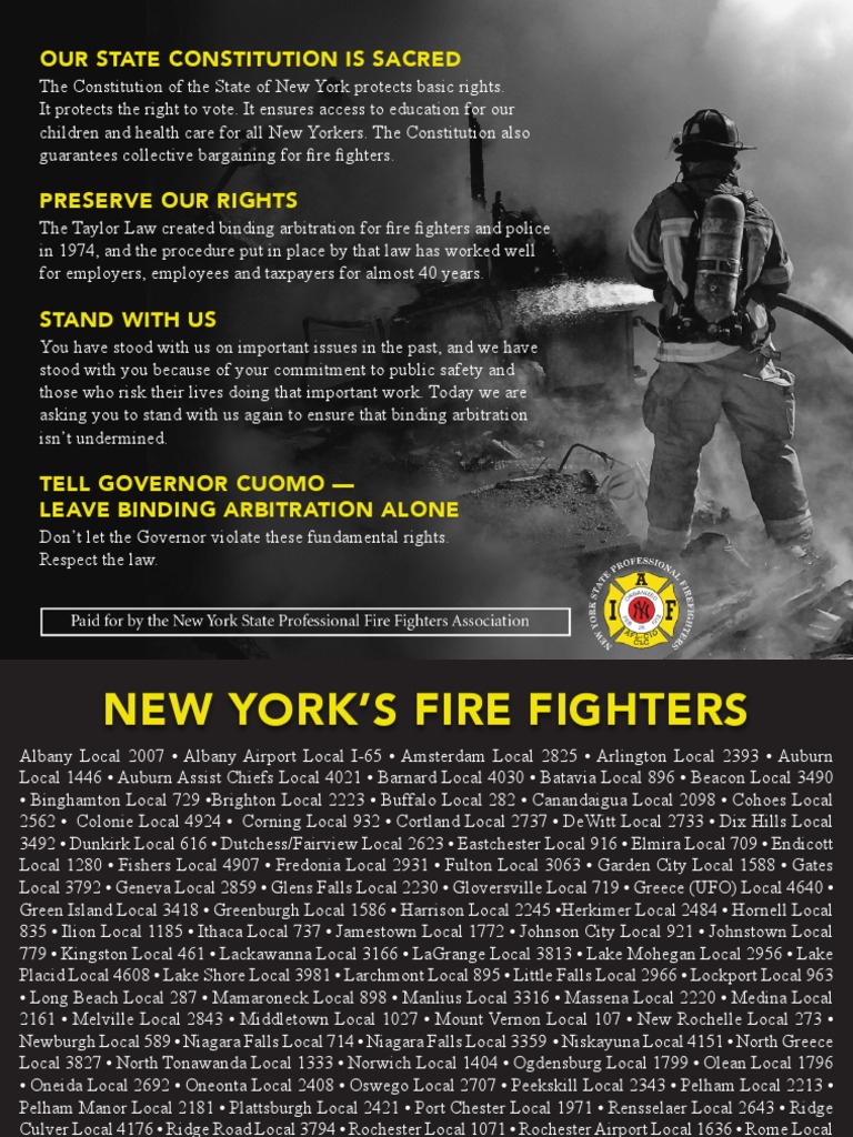 Support Rochester Firefighters' Rights | PDF | Politics | Home & Garden