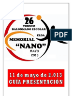 26º Torneo NANO Documento Inicial