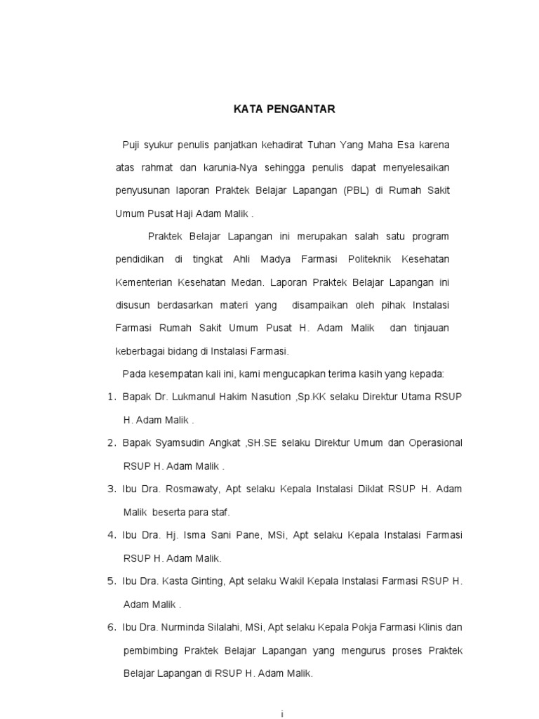 Kata Pengantar Pbl