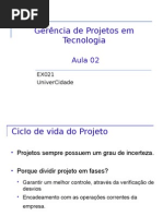 Gerencia de Projetos - Aula 2