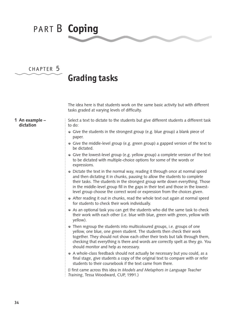 B Coping: Grading Tasks | PDF