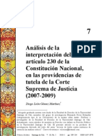 Analisis de La Interpretacion Del Art 230 de CN