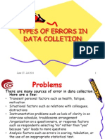 Errors in Data Collection