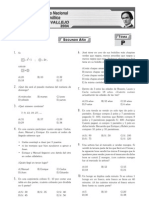 Concurso Nacional de Matemática César Vallejo 2004 Secundaria problemas