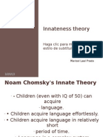 Innateness Theory Presentation