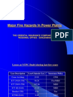 Major Fire Hazards in Power Plants