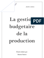 La Gestion Budgetaire de La Production