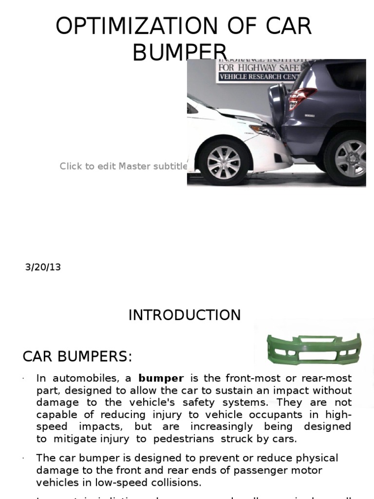 Automotive Bumper Cost Analysis and Design | PDF | Car | Wheeled Vehicles