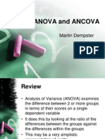 Manova and Ancova