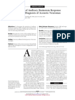 The Sensitivity of Auditory Brainstem Response Testing For The Diagnosis of Acoustic Neuromas