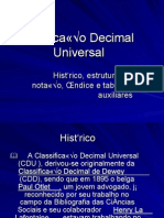 Classificacao Decimal Universal.ppt