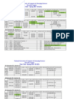 National University of Computer & Emerging Sciences Karachi Campus Time Table - Spring 2013 - BS (EE)