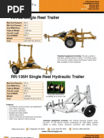 Cable Reel Trailers - Hydraulic Trailer - Innerduct Trailer