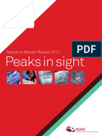 Peaks in Sight: Research Master Review 2011