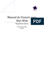 Manual de Usuario para Nuevo Sitio Web