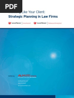 ALM Report Strategic Planning in Law Firms