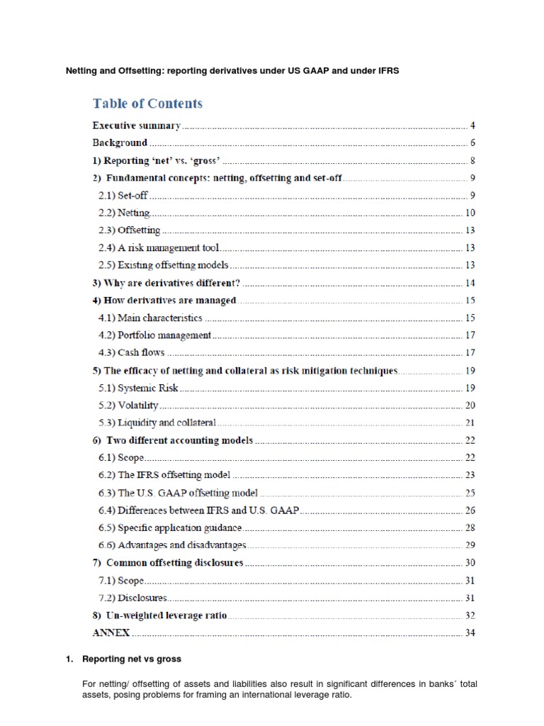Netting and Offsetting | PDF | Derivado (Finanzas) | Acuerdo de recompra