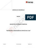 Reparación y Mantención de Artefactos A Gas Descriptor